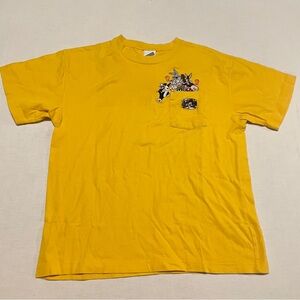 Vintage 1999 Looney Tunes Pocket T Shirt Warner Bros. Studio Store Youth XL Flaw